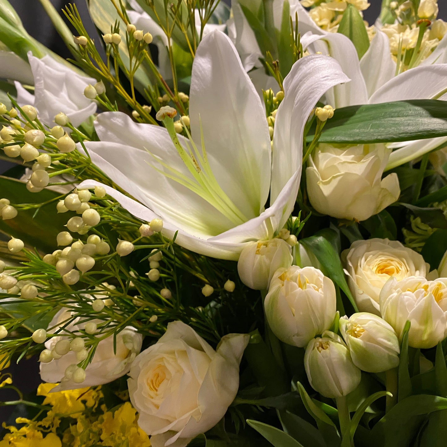 White flowers