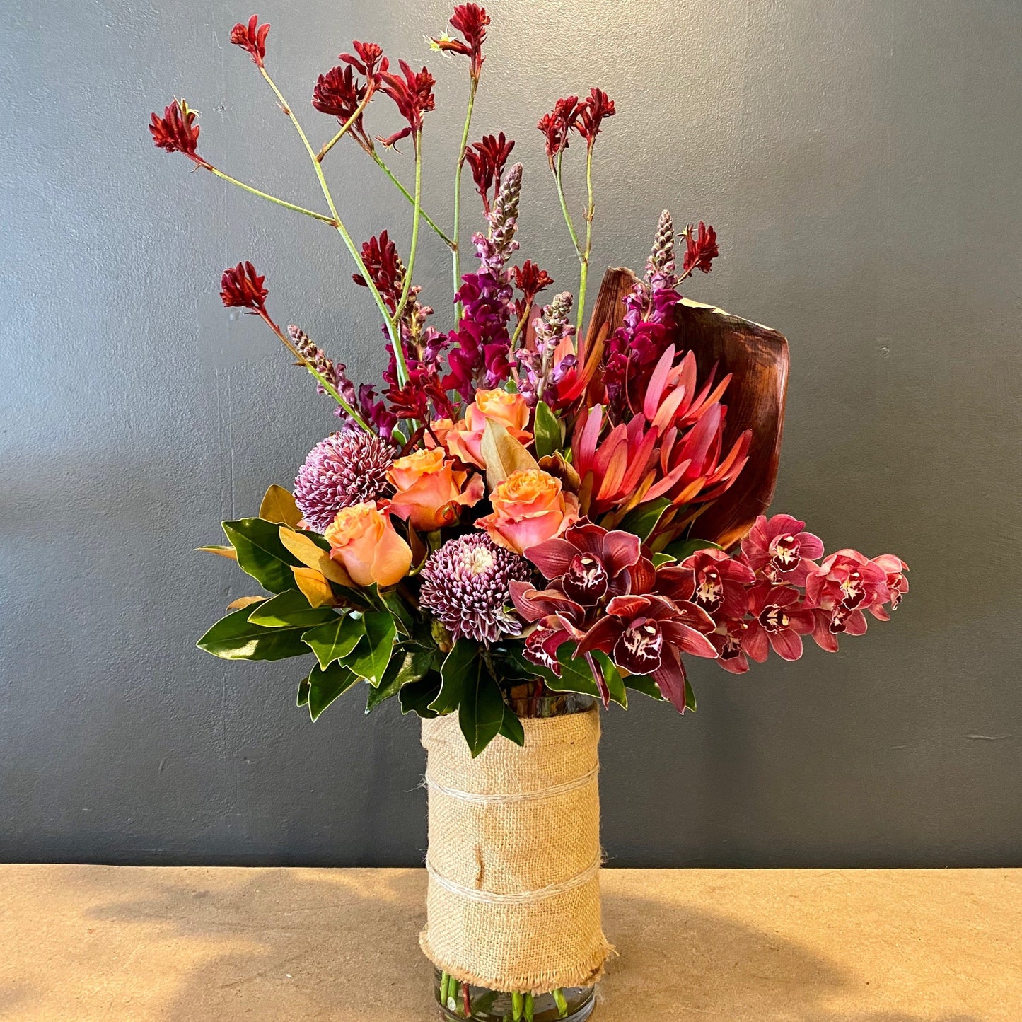 Kangaroo Paw and Cymbidium Orchid