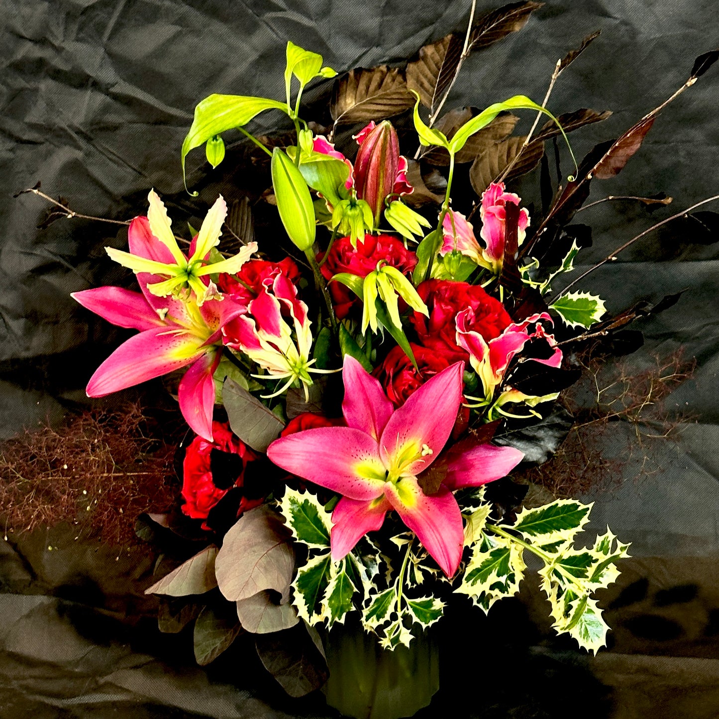 Bright Christmas bouquet ready to make this Christmas one to remember!