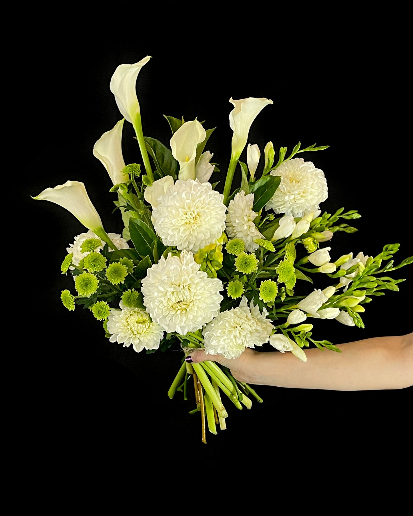 White Flowers, Green Flowers, Sympathy Flowers, Funeral Flowers